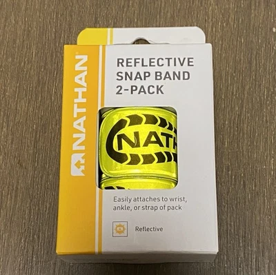 Nathan Reflective Yellow Snap Bands ***NEW IN PACKAGE*** 2–Pack*** - Image 1 of 4
