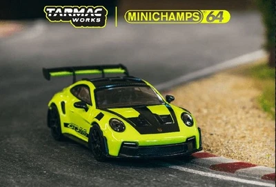 PORSCHE 911 (992) GT3 RS  - acid green - Minichamps 1:64 - Immagine 1 di 4