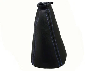 SEAT ALHAMBRA (1995-2000) Soufflet Levier De Vitesse Cuir - Couture Bleu Clair - Imagen 1 de 1