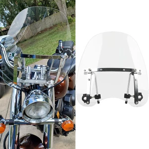 For Honda Shadow 1100 750 750c 18x16" Windshield Windscreen Fit 7/8 1" Handlebar - Picture 1 of 10
