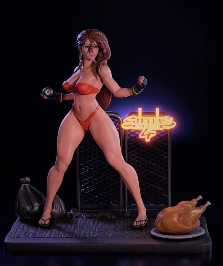 Fighting Girl Full Resin Figure Model Kit 1/24 Scale Unassembled Unpainted Toys - Image 1 of 1