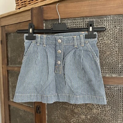 Falda vaquera a rayas Petit Bateau 5 108 cm para niñas usada en excelente estado Foto 1 de 4