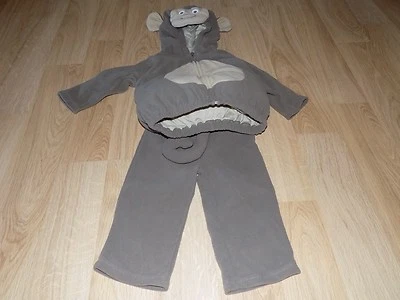 Infant Size 12 Months Carter's Brown Monkey Chimp 2 Piece Halloween Costume EUC - Image 1 of 4