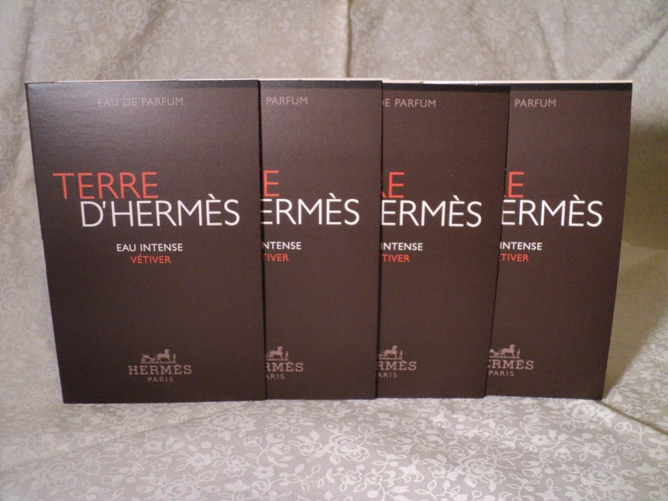 Hermes Terre D'Hermes Eau Intense Vetiver EDP - Lote de (4) muestras - 0,06 oz.ea. Foto 1 de 1