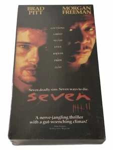 SEVEN VHS video tape FACTORY SEALED seal classic thriller movie unopened - Imagen 1 de 10