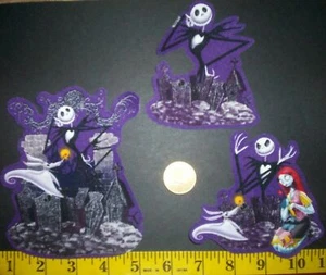 New! Disney The Nightmare Before Christmas Fabric Appliques ~ Iron ons - Picture 1 of 1