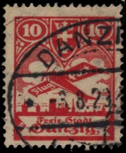 DANZIG C26 - Airplane over Danzig "Airmail" (pb19285) - Picture 1 of 1