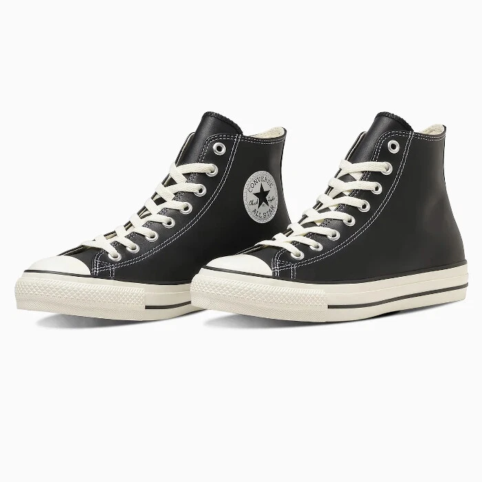 JAPÓN LIMITADO CONVERSE CUERO ALL STAR R HI BLANCO NEGRO Foto 1 de 1