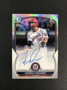 Bowman Draft 2023 #CDA-AP Andrew Pinckney primer refractor automático/499 Nationals - Imagen 1 de 2