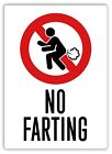 Metal Wall Sign   No Farting   Funny Gift Rude Toilet Humor Household