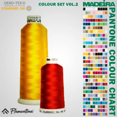 Madeira Classic Embroidery Quilting Thread no. 40 Fabric Decorative Pantone vol2 - Image 1 of 2