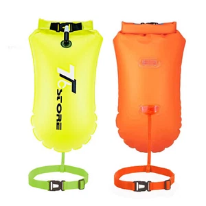 Bolsa Seca Boyas Natación Inflable - Impermeable 15L Color Naranja + Rosa - Imagen 1 de 16