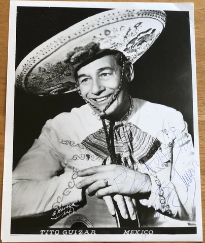 Mexican Singer and Actor Tito Guizar Autographed Photo Cover
