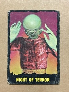 The Outer Limits (TV) Vintage 1964 Bubbles Inc. (Topps) #29 "Night of Terror"