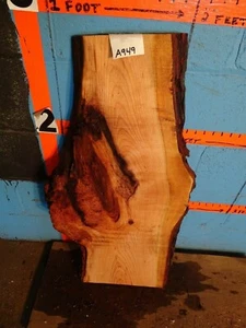 #A949 1 15/16" DICK Kirsche Maser Live Edge Platte Regal Tisch Bank   - Bild 1 von 2