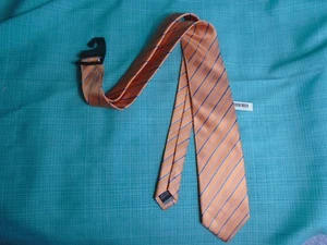 Laurant Bennet Double Striped Microfiber Poly Woven Tie - Picture 1 of 7