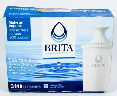 1 Pack of Brita Pitcher Replacement Filters - 3 Total Fits All BRITA Pitchers - Image 1 of 4