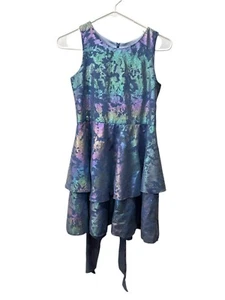 Zoe LTD blue iridescent dress size 14 - Picture 1 of 3