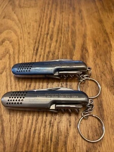 2 Multi function folding pocket knife 9 Tools Used Company Advertising - Picture 1 of 8