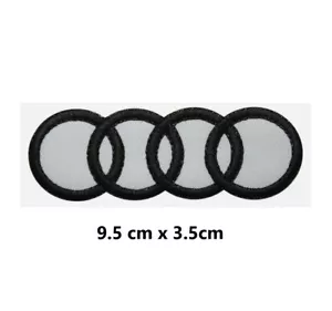 AUDI Car Brand logo patch motor sports Embroidered iron on sew on patches - Foto 1 di 3