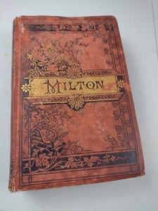 The Poetical Works of John Milton Illustrated Excelsior Ed. 1880s Antique Book - Picture 1 of 6