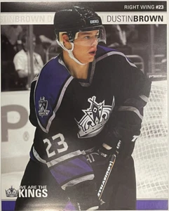 2003-2004 LA Kings 8"x10" Dustin Brown Player Photo Game Day Roster Card NHL - Picture 1 of 2