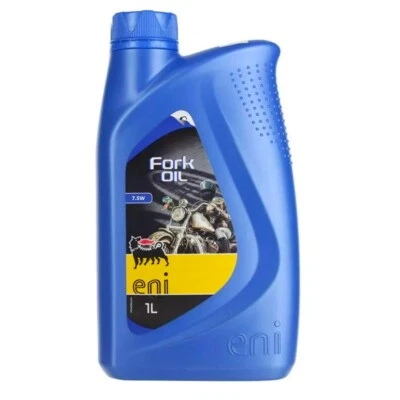 1LT OLIO FORCELLA AMMORTIZZATORI FLUIDO ENI FORK OIL SAE 7,5W per MOTO / SCOOTER