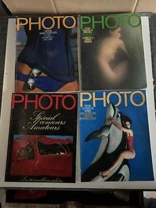 Lot 4 Magazines Photo Années 70 - Imagen 1 de 1