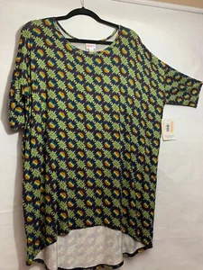LulaRoe Irma Hi-Lo Tunic Size M Medium Purple Geometric Print NWT - Picture 1 of 3