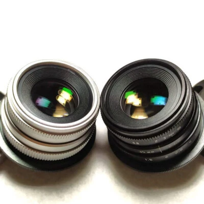 35mm F1.6 HD Prime Lens For Camera Sony E Canon EF-M FUJI X M4/3 Mount Beginner - Image 1 of 4