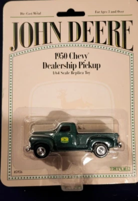 Vintage 1996 Ertl 5936 1:64 John Deere 1950 Chevrolet Dealership Pickup Die Cast - Image 1 of 4