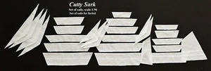 Revell Cutty Sark, Thermopylen 1:96 - Set gefaltete CNC-Nähsegel für Modell - Bild 1 von 11