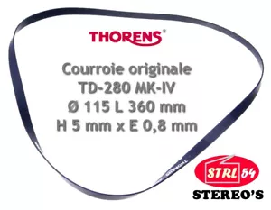 Riemen Plattenspieler THORENS Original für Td 280 Mk IV - Bild 1 von 2