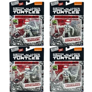 FIGURES COMIC BOOK TEENAGE MUTANT NINJA TURTLES BLACK WHITE TMNT PLAYMATES 81029 - Bild 1 von 4