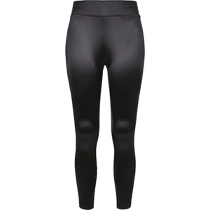 Urban Classics Ladies Shiny High Waist Leggings Sport Pants Stretch Jersey Gloss - Picture 1 of 14