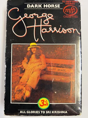 George Harrison 1974 FACTORY SEALED Dark Horse Cassette Tape NOS  - Image 1 of 3