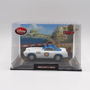 DISNEY PIXAR CARS 2 SECURITY FINN DIE-CAST CAR IN CASE 1:43 DISNEY STORE - Picture 1 of 14