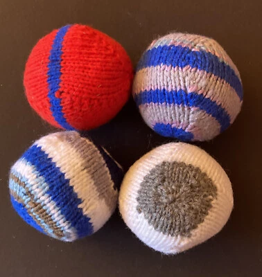 Catnip Toy Ball, Knitted Stuffed with Catnip, NEW 3" round (non-toxic) - Image 1 of 3