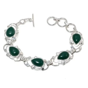 Bracciale gioielli in argento sterling 925 fatto a mano con pietra preziosa... - Foto 1 di 1