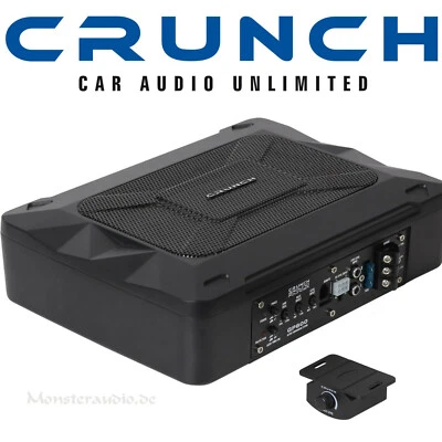 Crunch GP600 mini Auto Aktivsubwoofer Untersitz PKW KFZ Sub + Verstärker 200W - Bild 1 von 3