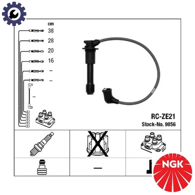 IGNITION CABLE KIT 9856 FOR MAZDA ROADSTER/MX-5/II MIATA BPF1F1BP 1.8L 4cyl - Image 1 of 4