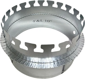 Collar de arranque de despegue de tablero de chapa de 10" para trabajo de conductos de climatización - Imagen 1 de 12