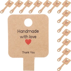 100 Pcs Paper Card Keychain Man Necklace Display for Vendors Cards - Picture 1 of 12