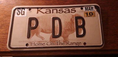 plaque immatriculation américaine Kansas Usa american license plate - Photo 1/4