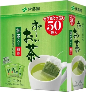 New ITOEN Oi Ocha Green Tea with Matcha 50 Eco Tea Bags 1.8g Made in Japan - Picture 1 of 6