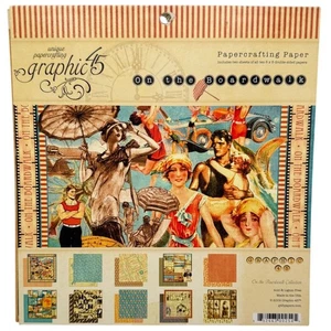 Almohadilla de papel gráfica 45 en el paseo marítimo 8x8 12 hojas de doble cara NUEVO retirado - Imagen 1 de 8