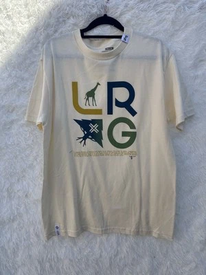 Nova Camiseta Masculina Manga Curta Marfim LRG em Tamanho Médio - Imagem 1 de 4