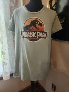 Camiseta Jurassic World Parque Jurásico Verde Manga Corta Talla Adulto 3XL - Imagen 1 de 4