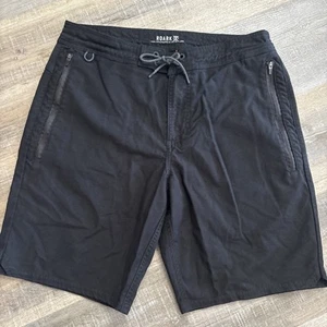 Pantalones Cortos Roark Layover Ventilados Surf Informales Playa Senderismo 8" Entrepierna 30 Negros - Imagen 1 de 17