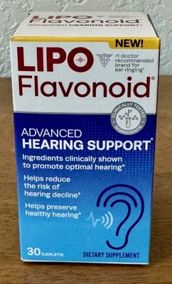 Soporte Auditivo Avanzado Flavonoide LIPO 30 Comprimidos ~ Exp 3/26 ¡ENVÍO RÁPIDO! Foto 1 de 4